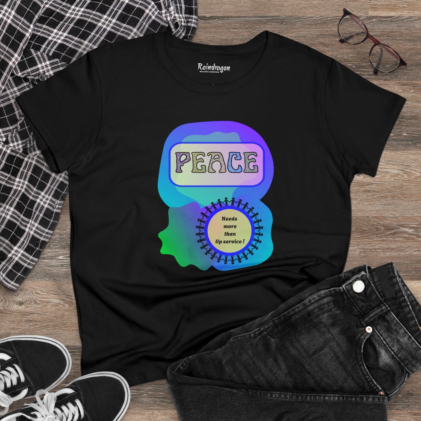 Peace - Women's Midweight Cotton Tee