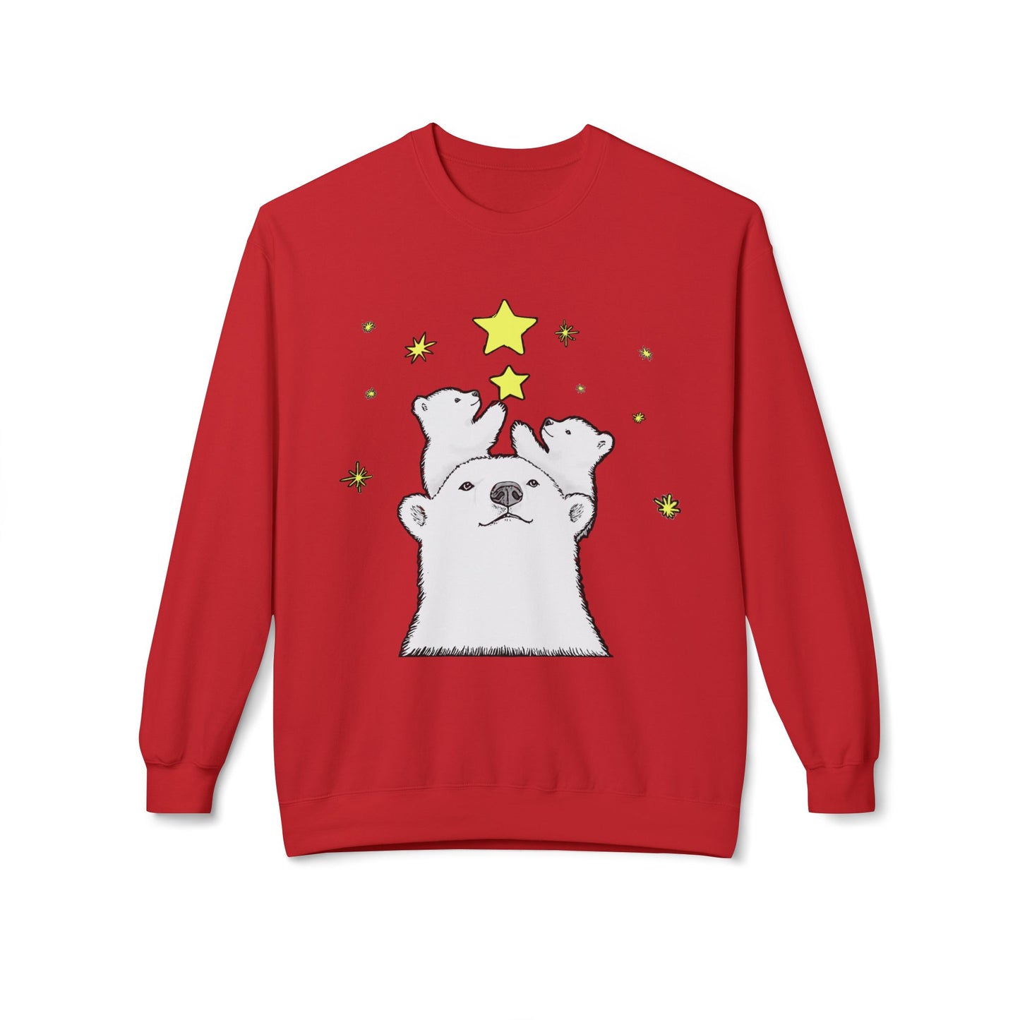 Polar Bear Starry Night Sweatshirt