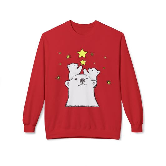 Polar Bear Starry Night Sweatshirt