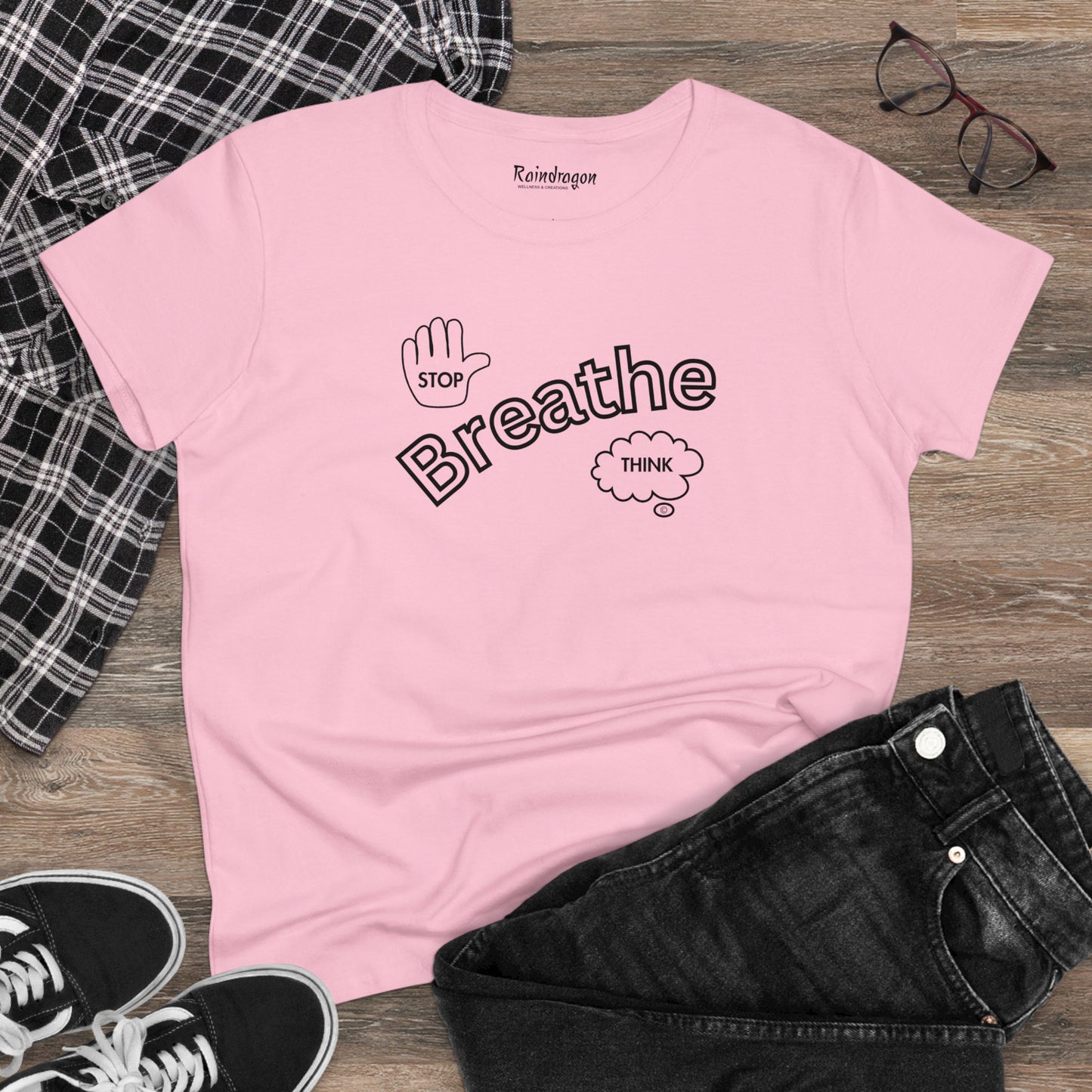 Stop Breathe Think - Women's Midweight Cotton Tee