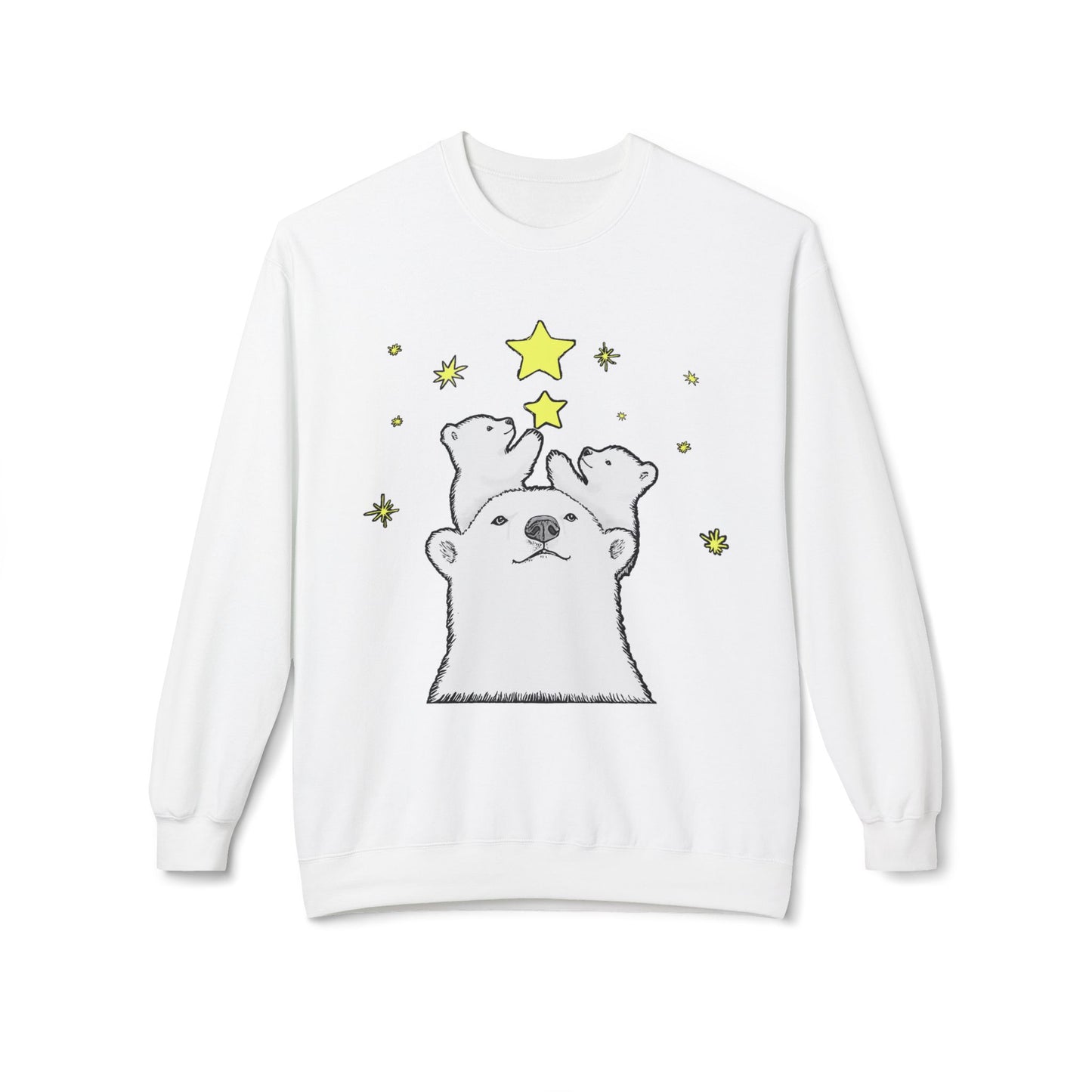 Polar Bear Starry Night Sweatshirt
