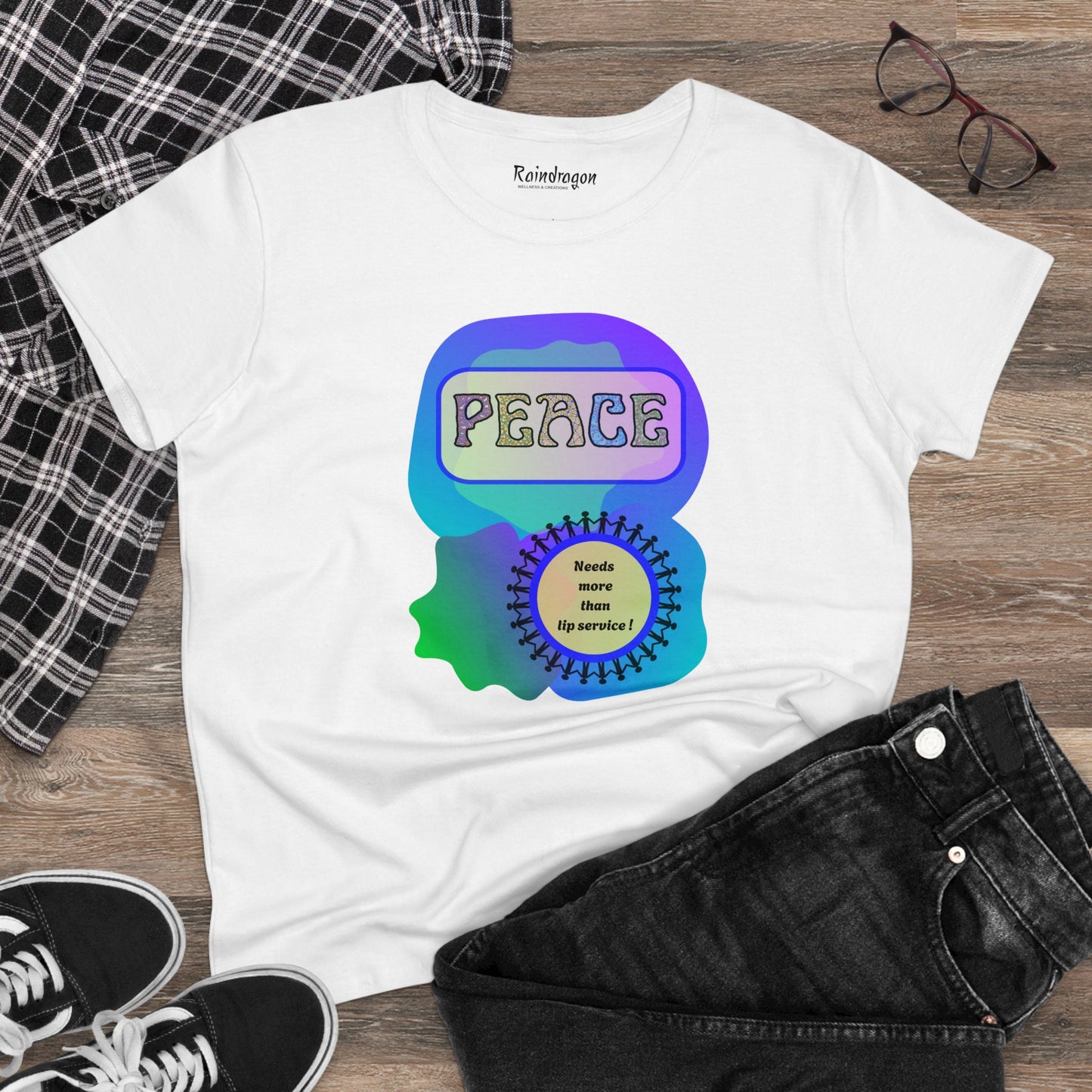 Peace - Women's Midweight Cotton Tee