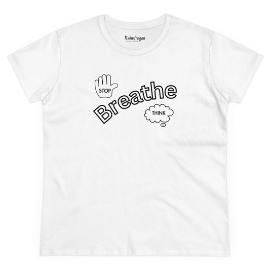 Stop Breathe Think - Women's Midweight Cotton Tee