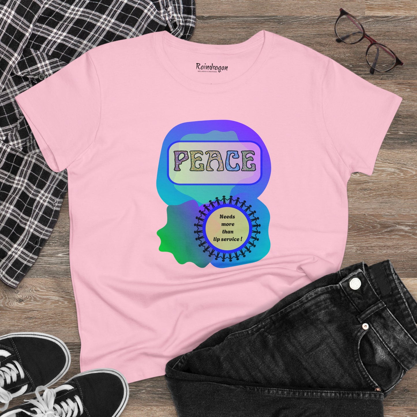 Peace - Women's Midweight Cotton Tee