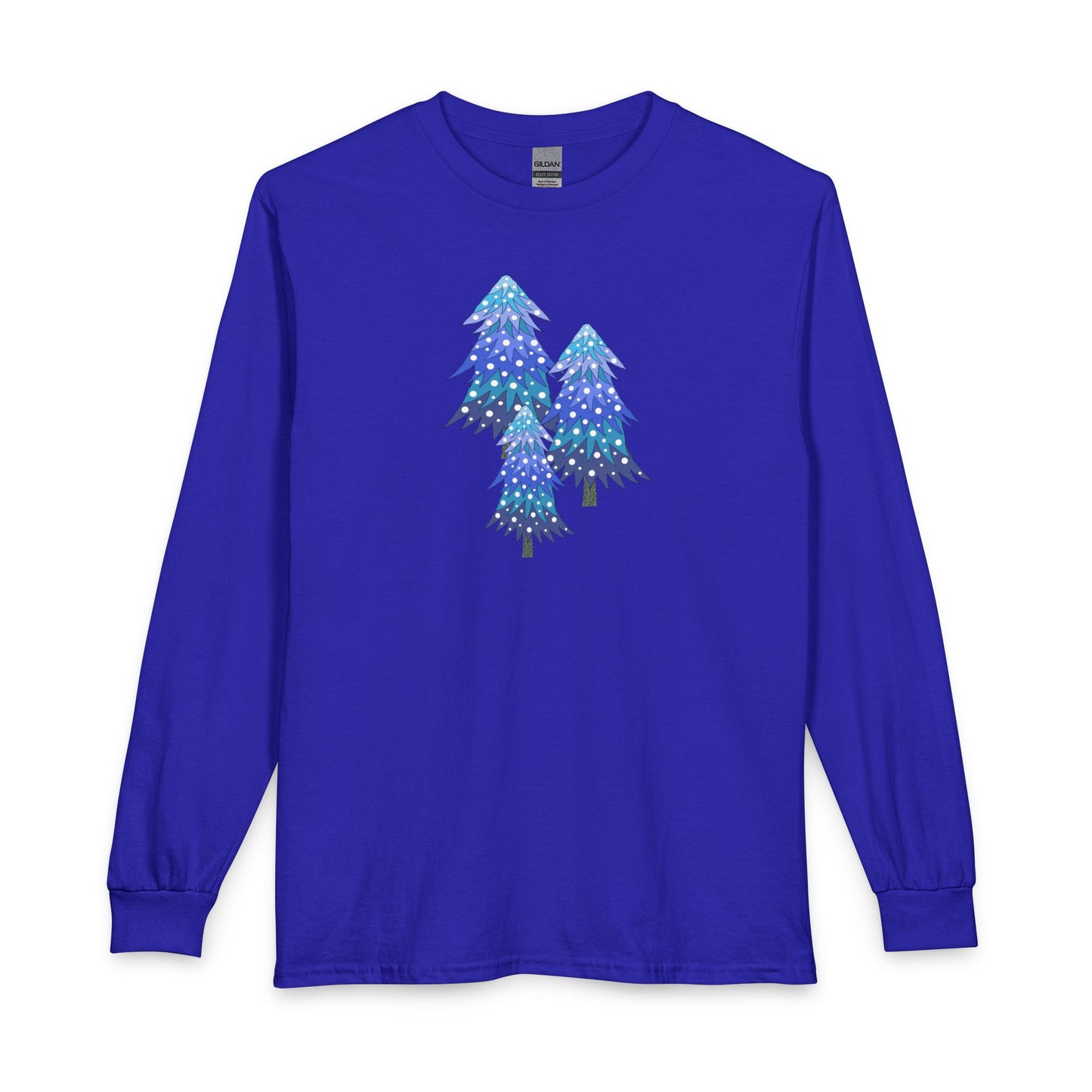 Snowy Pine Trees Long Sleeve Tee