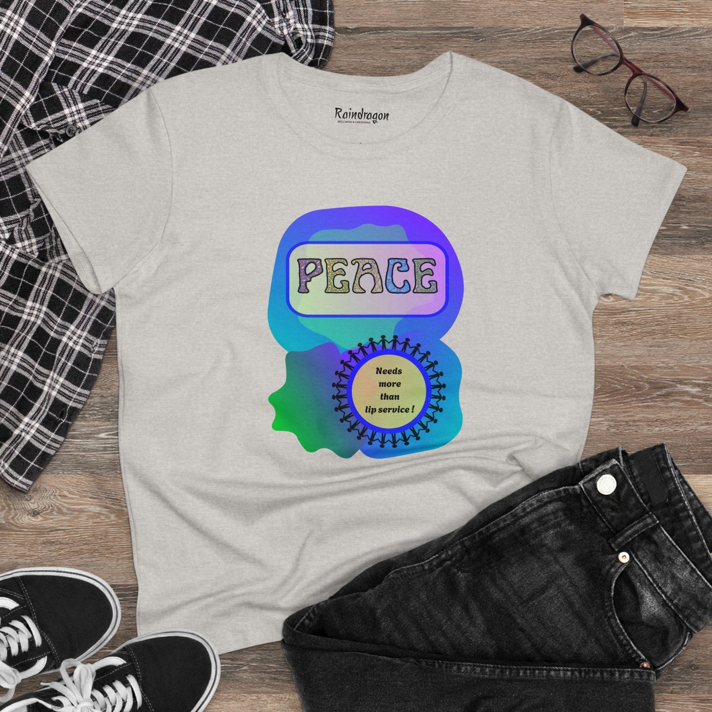 Peace - Women's Midweight Cotton Tee