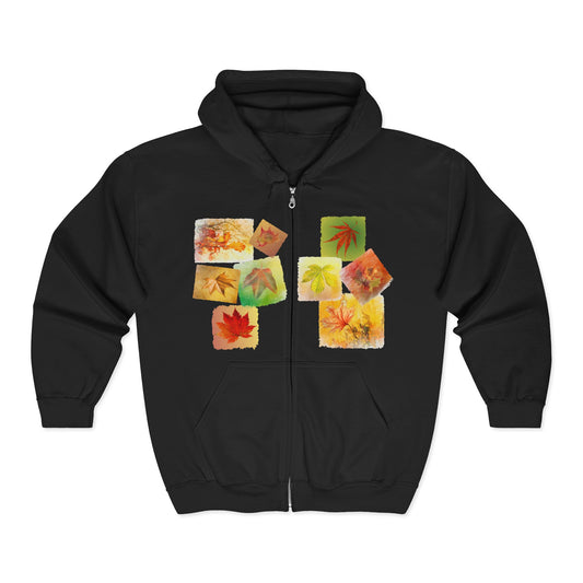 Autumn Leaves Zip Hoodie