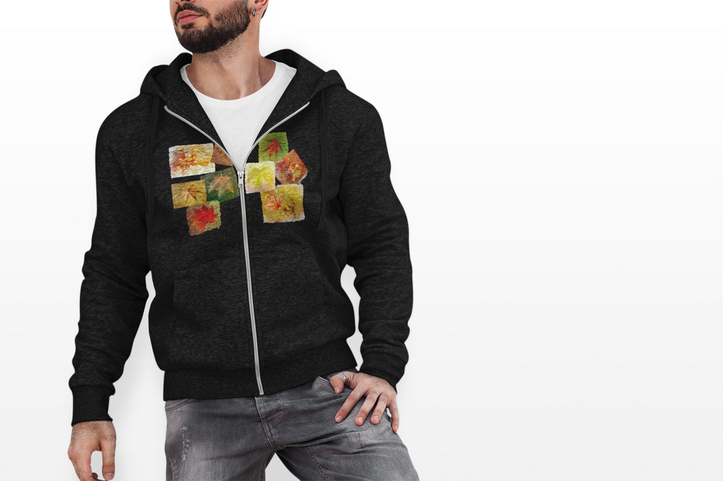 Autumn Leaves Zip Hoodie