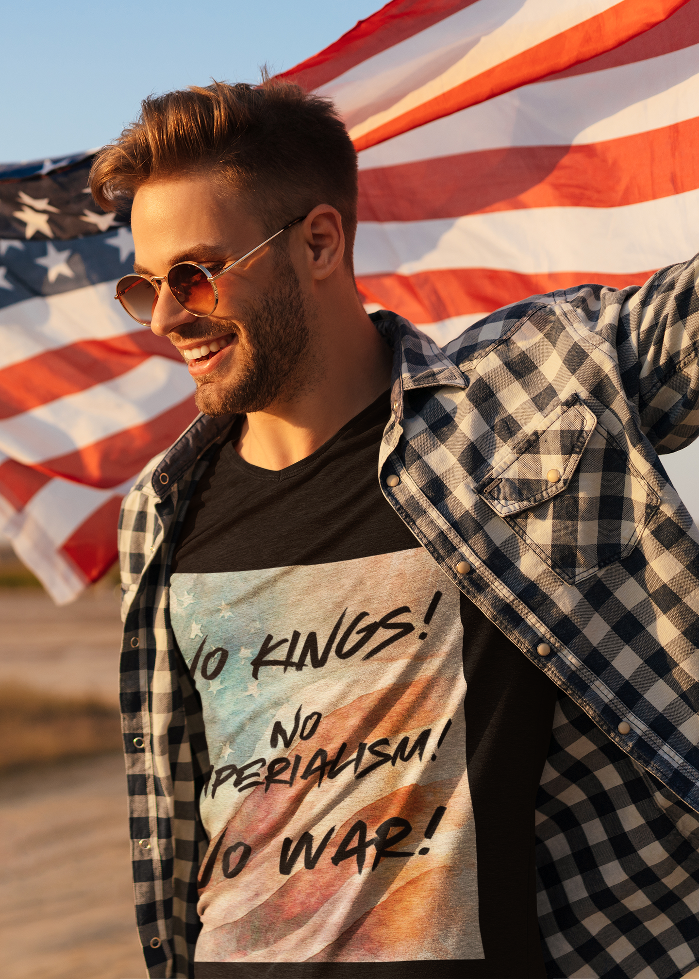 No Kings! No Imperialism! No War! T-Shirt