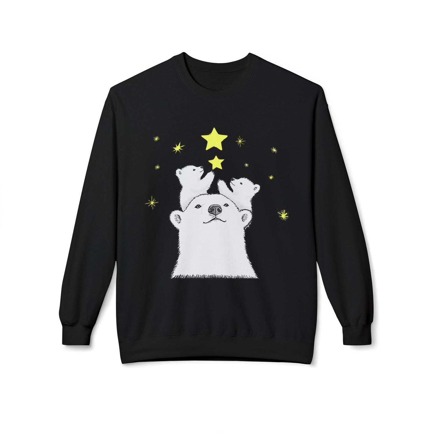 Polar Bear Starry Night Sweatshirt