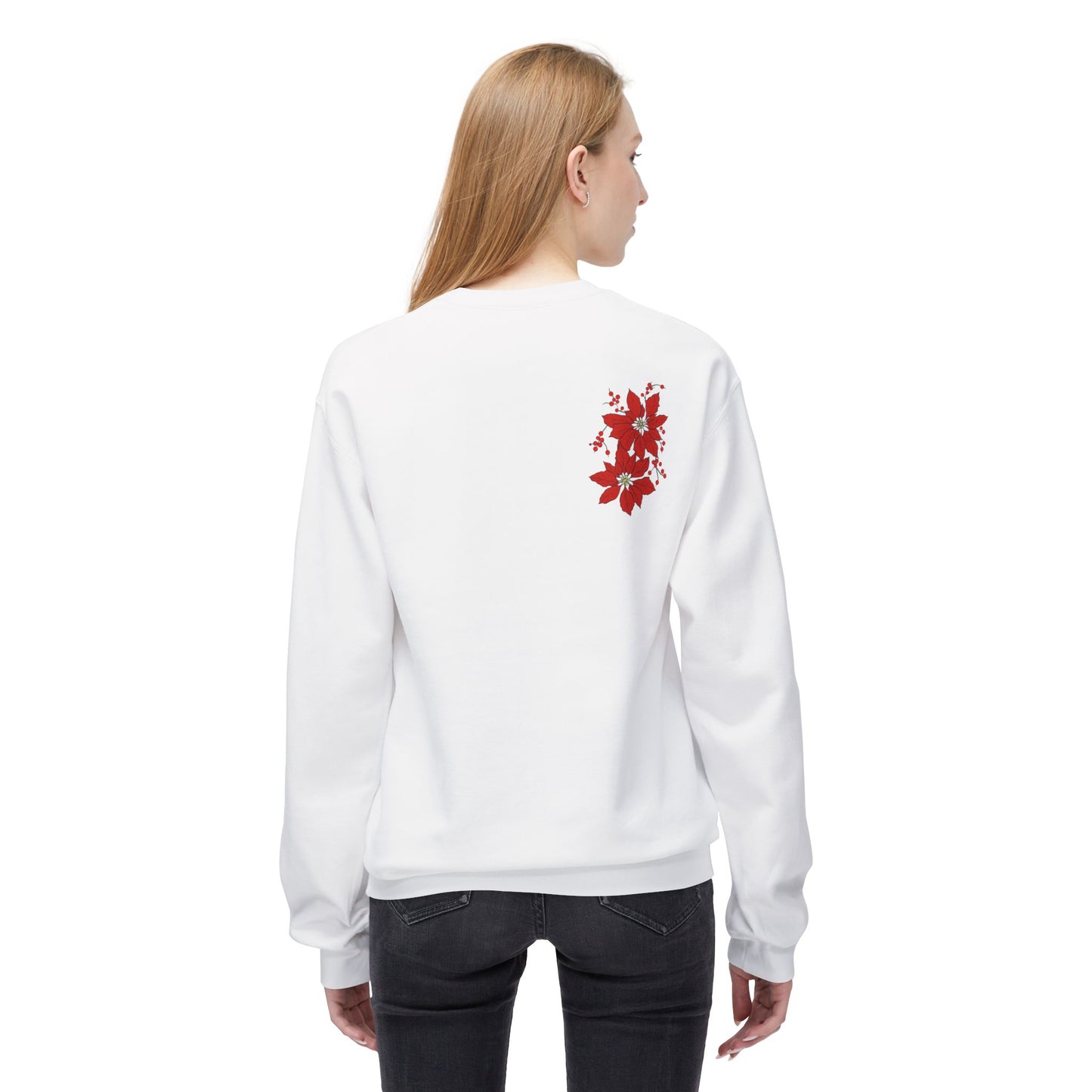 Pretty Pointsettas Holiday Sweatshirt