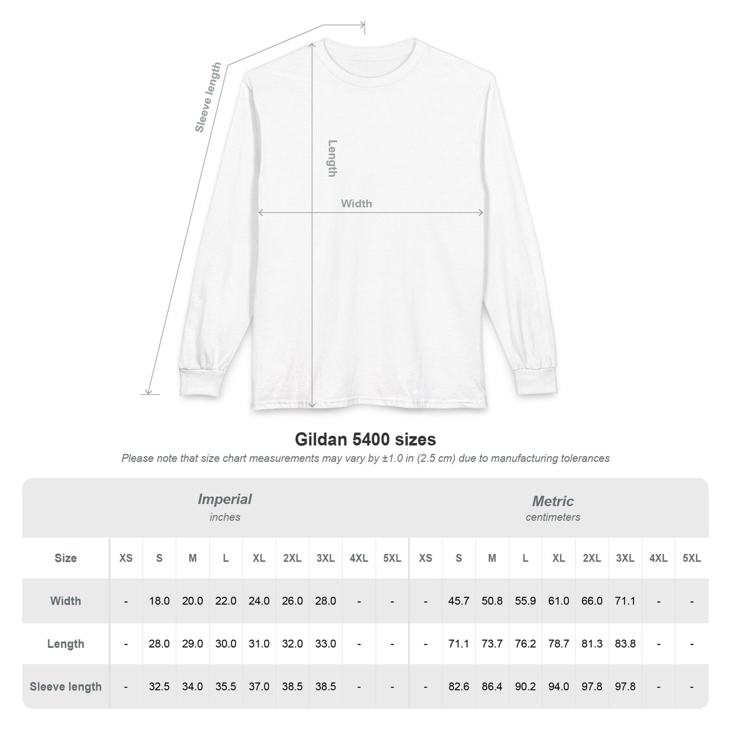 Snowy Pine Trees Long Sleeve Tee