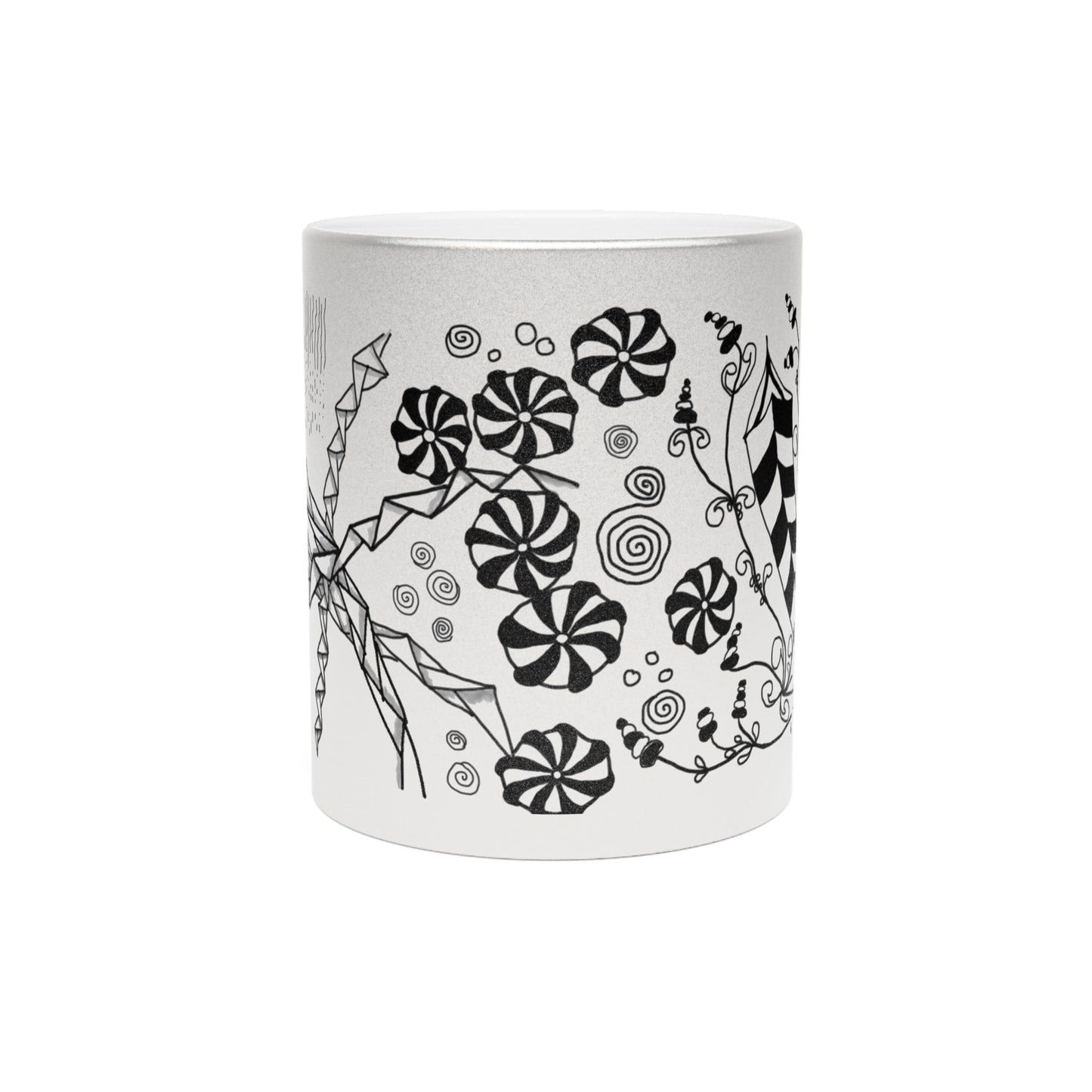 Metallic Mug - Zentangle Art