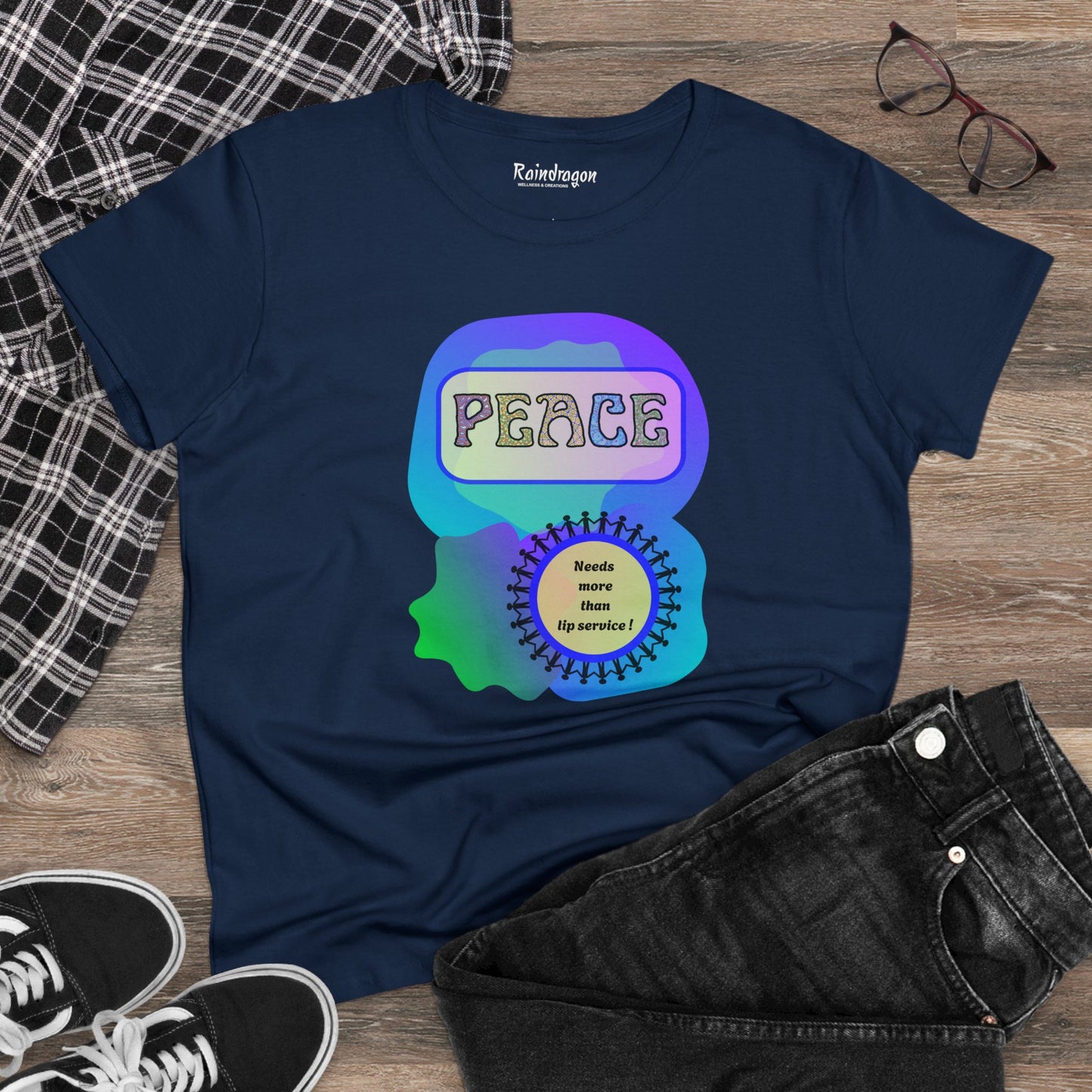 Peace - Women's Midweight Cotton Tee