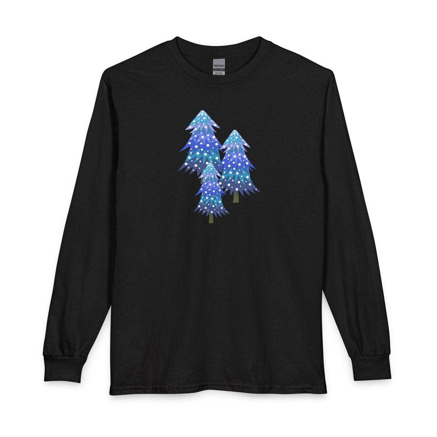 Snowy Pine Trees Long Sleeve Tee