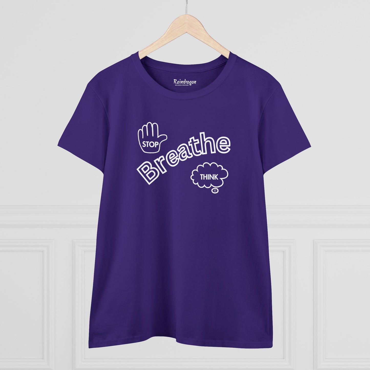 Stop Breathe Think - Women's Midweight Cotton Tee