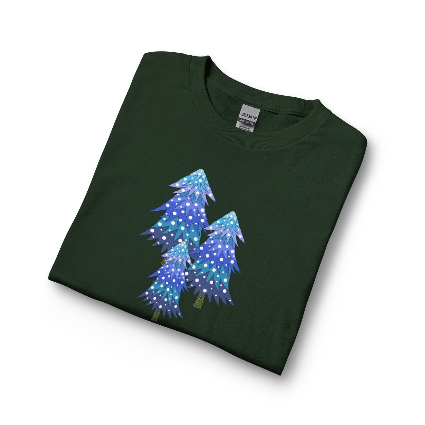 Snowy Pine Trees Long Sleeve Tee