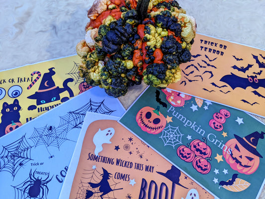 Halloween Placemats - Set of 5 - Color Downloadable PDFs