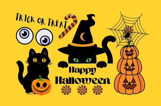 Happy Halloween Placemat - 11"x17" Color downloadable PDF