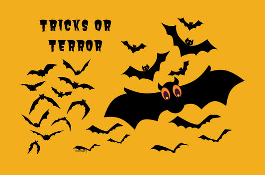 Tricks or Terrors Halloween Placemat - 11"x17" Color downloadable PDF